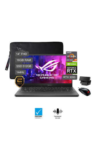 Tiendas EFE Laptop gamer asus ga401qc-hz019t 14"; fhd amd 512gb ssd 16gb oferta