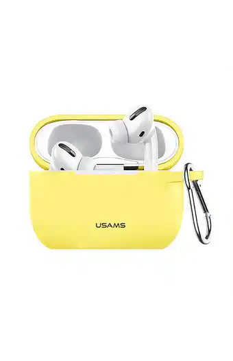Tiendas EFE Case earpods pro con llavero amarillo us-bh568 usams oferta