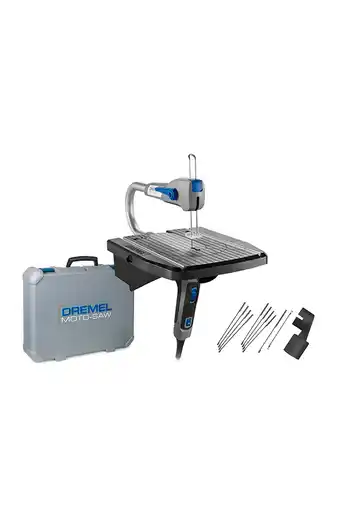 Tiendas EFE Dremel moto saw sierra caladora de banco + 10 accesorios oferta