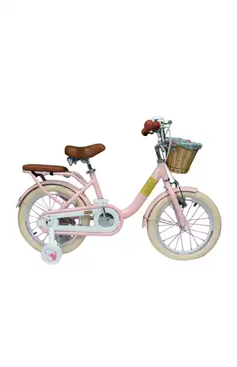 Tiendas EFE Bicicleta jeff franch16 aro 16"; vintage ruedas auxiliares/canasta picnic - palo rosa oferta