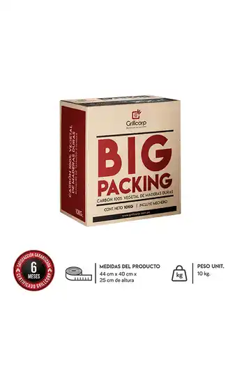 Tiendas EFE Caja de carbón vegetal 10kg oferta