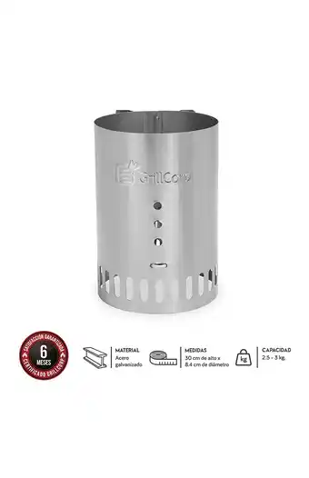 Tiendas EFE Encendedor parrillero galvanizado para carbón oferta