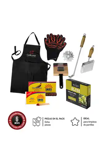 Tiendas EFE Kit parrillero de limpieza oferta