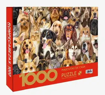 Tottus Rompecabezas 1000 piezas mascotas de cas oferta
