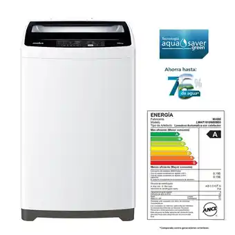Tottus Lavadora mabe de 10kg blanco-lmap1010wbbb0 oferta