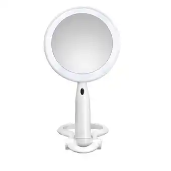 Tottus Espejo led plástico de doble cara blanco oferta