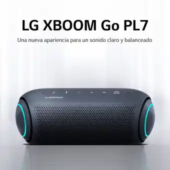 Tottus Parlante bluetooth portátil lg xboom go pl7 negro oferta