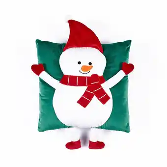 Tottus Cojin cuadrado snowman 39 x 39 cm oferta