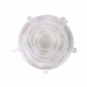 Tottus Set de 6 tapas ajustables silicona oferta