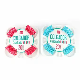 Tottus Colgador pulpo cuadrado 20u oferta