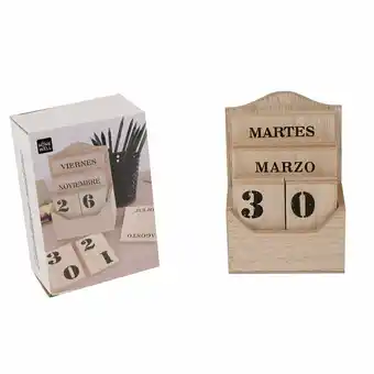 Tottus Calendario de madera 5.5x10x15cm oferta
