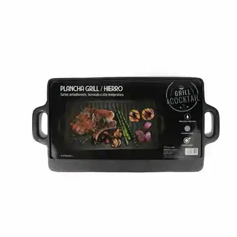 Tottus Plancha grill hierro 45x23cm oferta