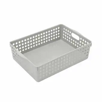 Tottus Caja organizadora plastica gris 20cm oferta
