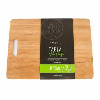 Tottus Tabla de cocina bambu 33cm oferta