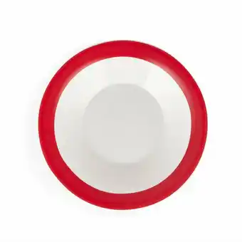Tottus Plato sopa opal color rojo oferta