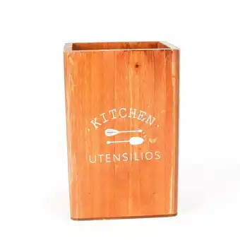 Tottus Porta utensilios de cocina madera oferta