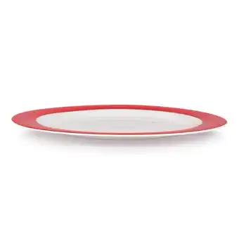 Tottus Plato fondo opal color 24.5cm rojo oferta