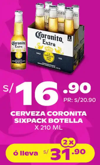 Tambo CERVEZA CORONITA SIXPACK BOTELLA X 210ML oferta