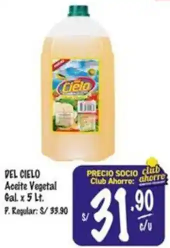 MaxiAhorro DEL CIELO Aceite Vegetal Cal. x 5lt oferta