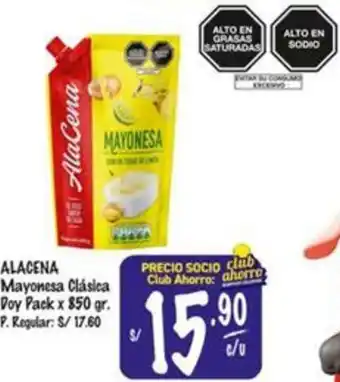 MaxiAhorro ALACENA Mayonesa Clásica Doy Pack x 850gr oferta