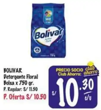 MaxiAhorro BOLIVAR Detergente Floral Bolsa x 750gr oferta