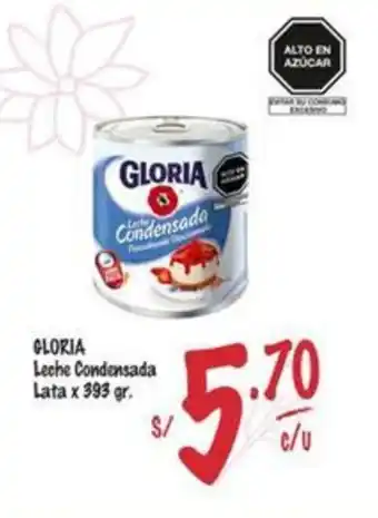 MaxiAhorro GLORIA Leche Condensada Lata x 393 gr. oferta