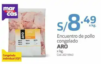 Makro Encuentro de pollo congelado aro x kg. oferta