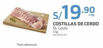 Makro Costillas de cerdo st. louis x kg oferta