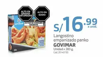 Makro Langostino empanizado panko govimar unidad x 283 g. oferta