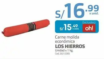 Makro Carne molida económica los hierros unidad x 1 kg. oferta