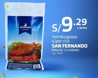 Makro Hamburguesa súper rica san fernando bolsa de 14 unidades oferta