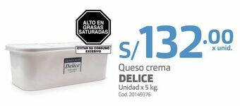 Makro Queso crema delice unidad x 5 kg oferta