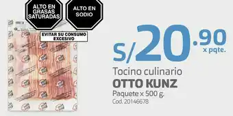Makro Tocino culinario otto kunz paquete x 500 g oferta