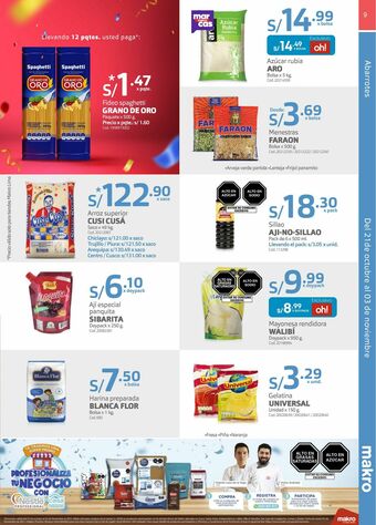 Makro Fideos grano de oro oferta