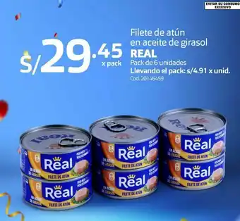 Makro Filete de atún en aceite de girasol real pack de 6 unidades oferta