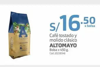 Makro Café tostado y molido clásico altomayo bolsa x 450 g. oferta