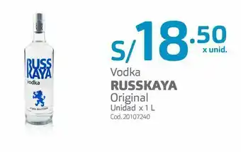 Makro Vodka russkaya original unidad x 1 l oferta