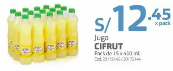 Jugo cifrut pack de 15 x 400 ml.