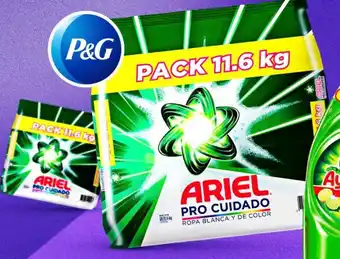 Makro Detergente en polvo ARIEL Pro cuidado 2 Bolsas x 11.6kg oferta