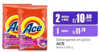 Makro Detergente en polvo ACE 2 Bolsas x 750g oferta