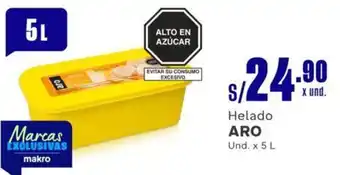 Makro Helado ARO Und. x 5L oferta