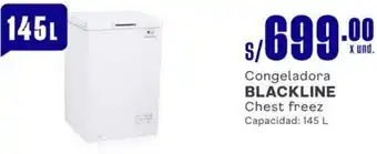 Makro Congeladora BLACKLINE Chest freez 145L oferta