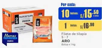 Makro Filete de tilapia 5-7 ARO 10 Bolsas x 1kg oferta