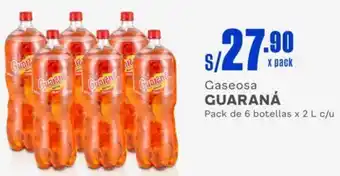 Makro Gaseosa GUARANÁ Pack de 6 botellas x 2L oferta