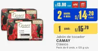 Makro Jabón de tocador CAMAY Clásico 2 Packs de 6 unds. x 125g oferta