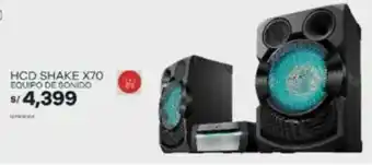 HCD SHAKE X70 EQUIPO DE SONIDO