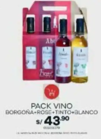 Estilos PACK VINO BORGONA ROSE TINTO+BLANCO oferta