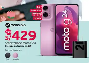 Tottus Smartphone Moto G24 oferta