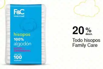 Metro Todo hisopos Family Care oferta