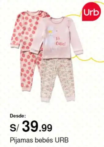 Metro Pijamas bebés URB oferta